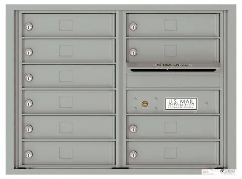 Florence 4C Horizontal Mailbox - 6 Doors High - 10 Doors - USPS Access