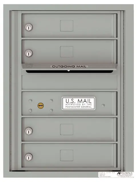 Florence 4C Horizontal Mailbox - 6 Doors High - 4 Doors - USPS Access