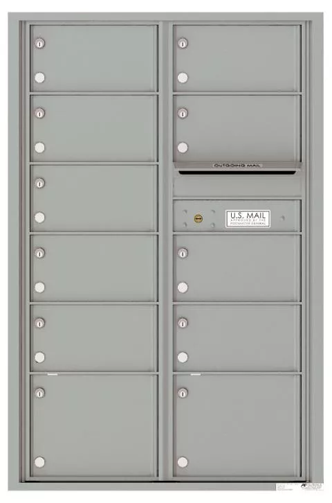 Florence 4C Horizontal Mailbox - 13 Doors High - 11 Doors - Double Column Private Access