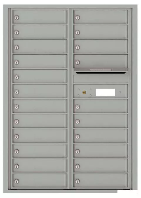 Florence 4C Horizontal Mailbox - 12 Doors High - 22 Doors - Private Access