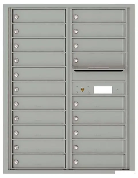 Florence 4C Horizontal Mailbox - 11 Doors High - 20 Doors - USPS Access