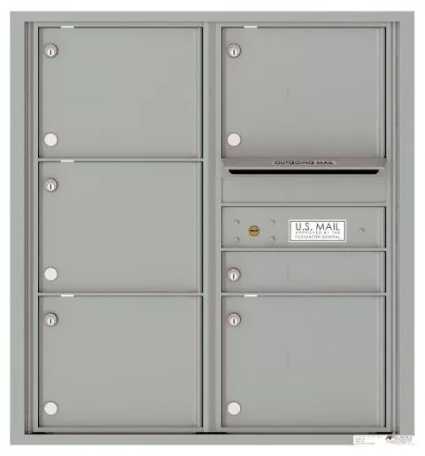 Florence 4C Horizontal Mailbox - 9 Doors High - 6 Doors - USPS Access