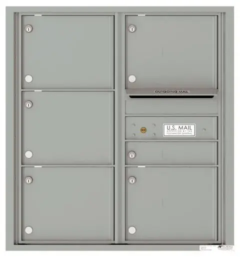Florence 4C Horizontal Mailbox - 9 Doors High - 6 Doors - USPS Access