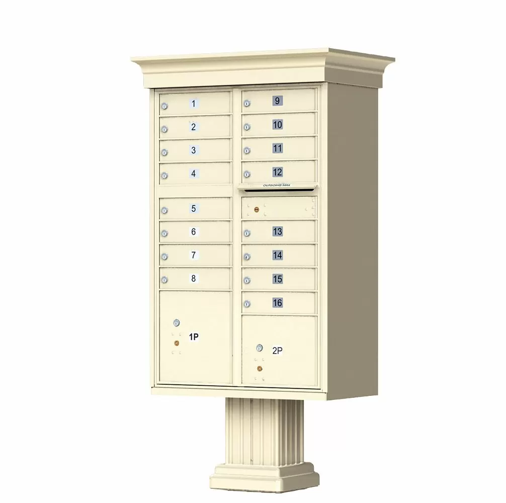 Decorative CBU with Crown Cap & Pedestal - 16 Doors