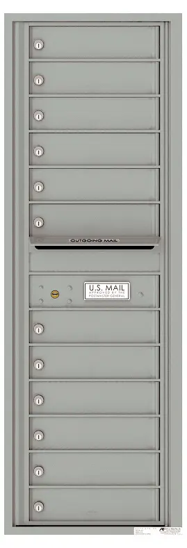 Florence 4C Horizontal Mailbox - 14 Doors High - 12 Doors - Private Access
