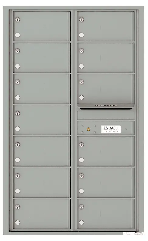 Florence 4C Horizontal Mailbox - 14 Doors High - 13 Doors - Private Access