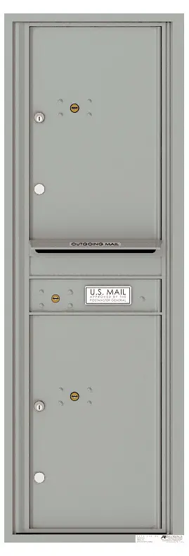 Florence 4C Horizontal Mailbox - 14 Doors High - 2 Parcel Lockers - USPS Access