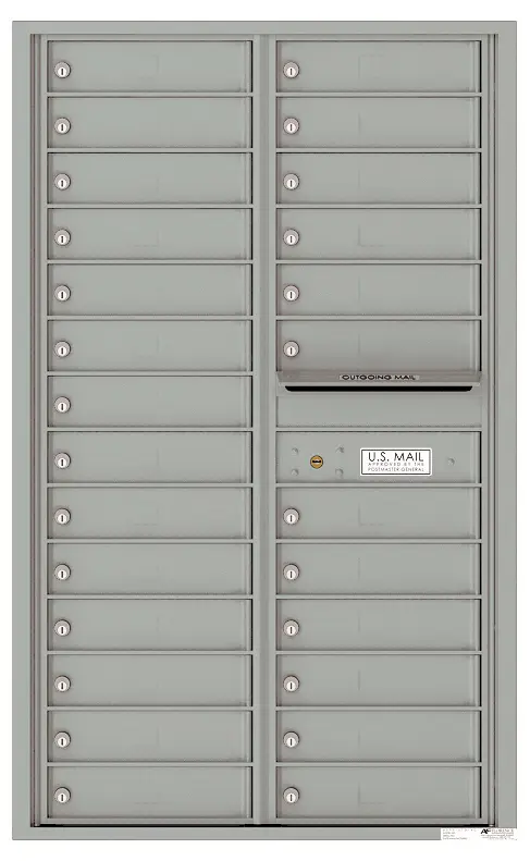 Florence 4C Horizontal Mailbox - 14 Doors High - 26 Doors - Private Access