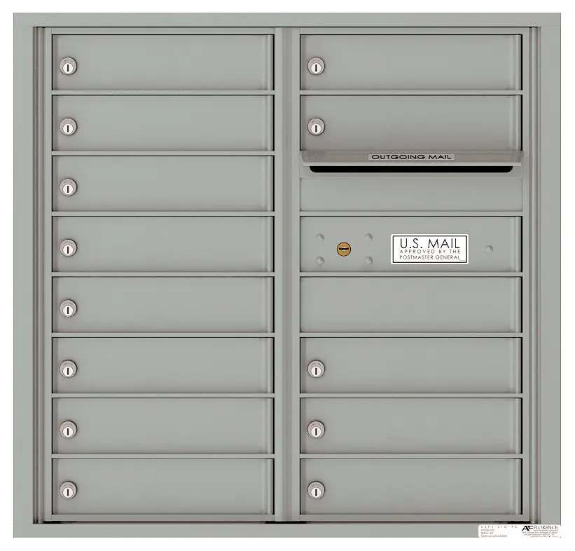 Florence 4C Horizontal Mailbox - 8 Doors High - 13 Doors - USPS Access