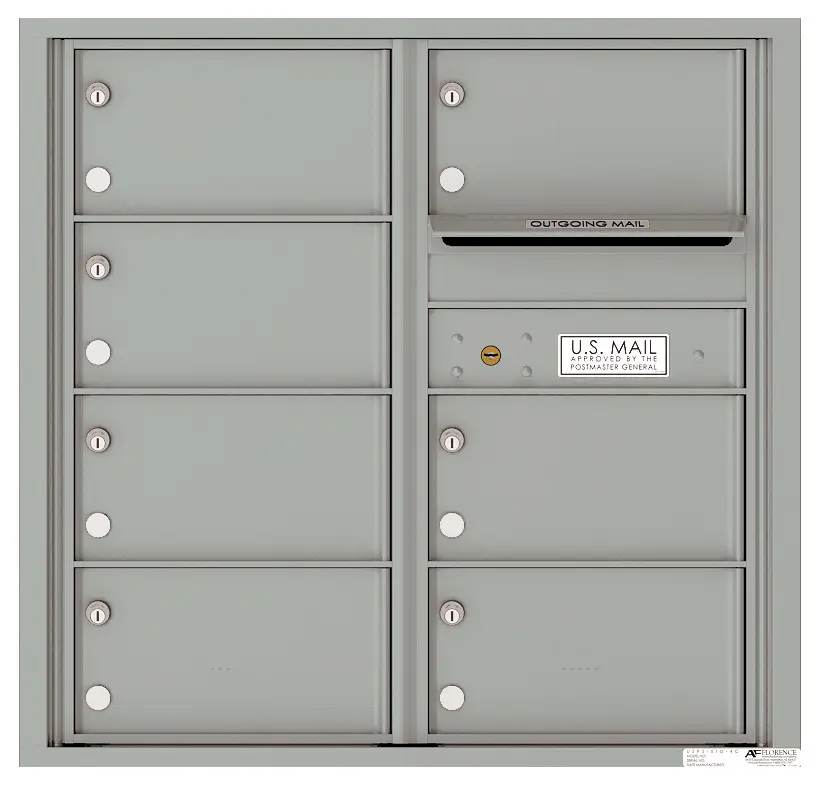 Florence 4C Horizontal Mailbox - 8 Doors High - 7 Doors - USPS Access