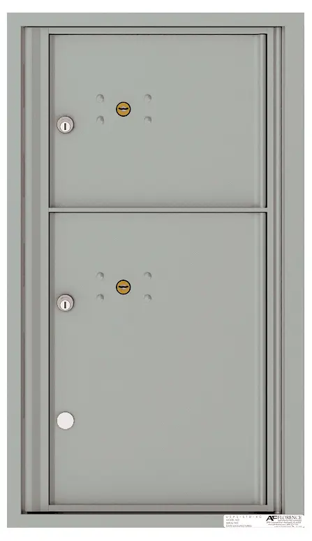Florence 4C Horizontal Mailbox - 8 Doors High - 2 Parcel Lockers - USPS Access