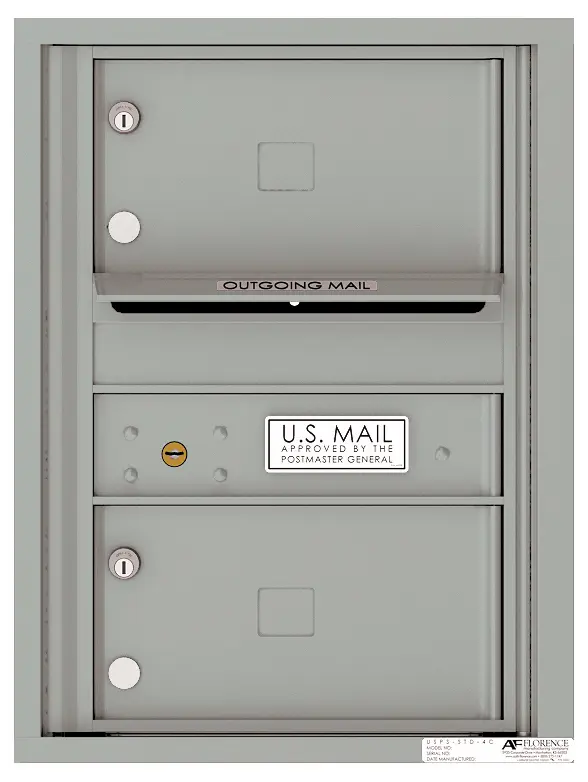 Florence 4C Horizontal Mailbox - 6 Doors High - 2 Doors - USPS Access