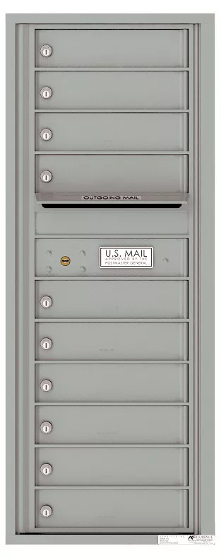 Florence 4C Horizontal Mailbox - 12 Doors High - 10 Doors - Private Access