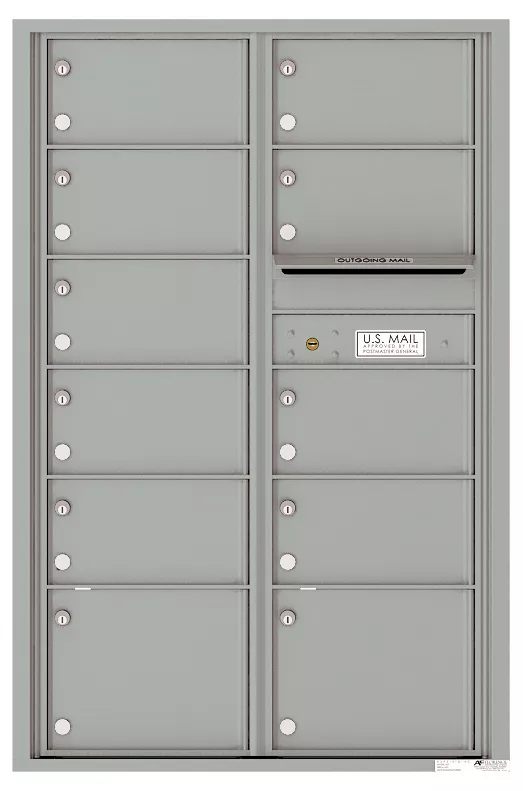 Florence 4C Horizontal Mailbox - 13 Doors High - 11 Doors - Double Column Private Access