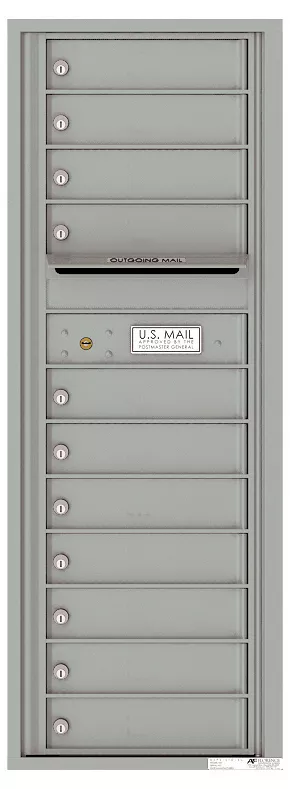 Florence 4C Horizontal Mailbox - 13 Doors High - 11 Doors - Single Column Private Access