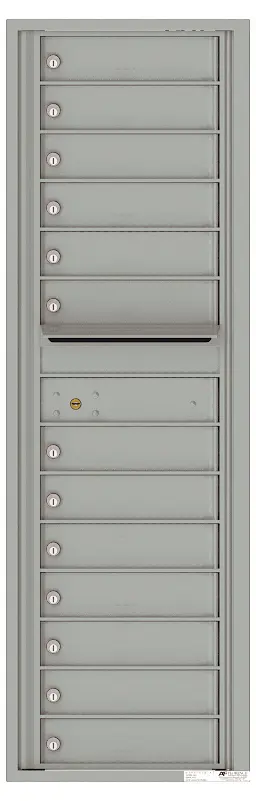 Florence 4C Horizontal Mailbox - 15 Doors High - 13 Doors - Single Column Private Access