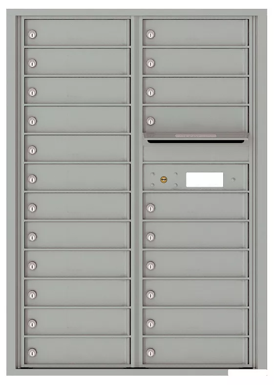 Florence 4C Horizontal Mailbox - 12 Doors High - 22 Doors - Private Access