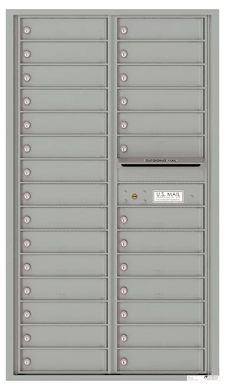 Florence 4C Horizontal Mailbox - 15 Doors High - 28 Doors - Private Access