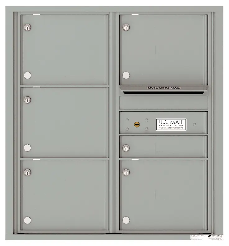 Florence 4C Horizontal Mailbox - 9 Doors High - 6 Doors - USPS Access