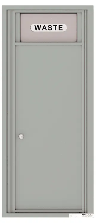 Florence 4C Mailbox Trash/Recycling Bin - 11 Doors High - - USPS Access