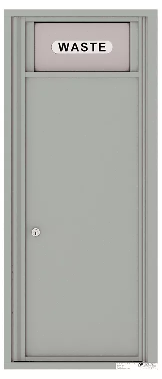 Florence 4C Mailbox Trash/Recycling Bin - 11 Doors High - - USPS Access