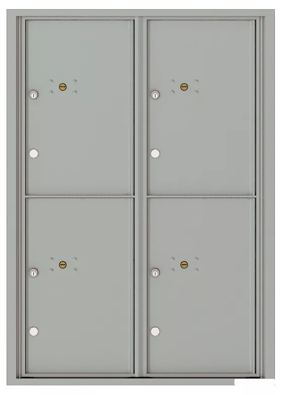 Florence 4C Horizontal Mailbox - 12 Doors High - 4 Parcel Lockers - USPS Access