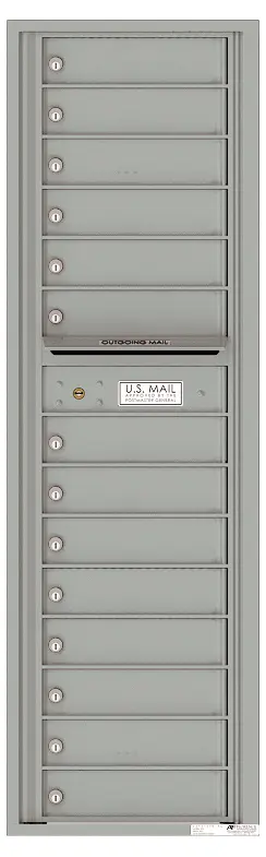 Florence 4C Horizontal Mailbox - Max Height - 14 Doors - USPS Access