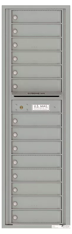 Florence 4C Horizontal Mailbox - Max Height - 14 Doors - Private Access