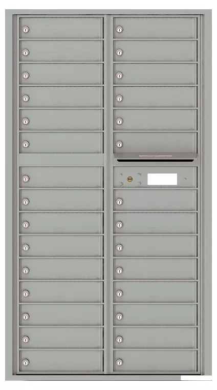 Florence 4C Horizontal Mailbox - 29 Tenant Doors - Front Loading - Max Height - Private Access
