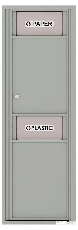 Florence 4C Mailbox Medium Trash/Recycling Bin - 14 Doors High - - USPS Access