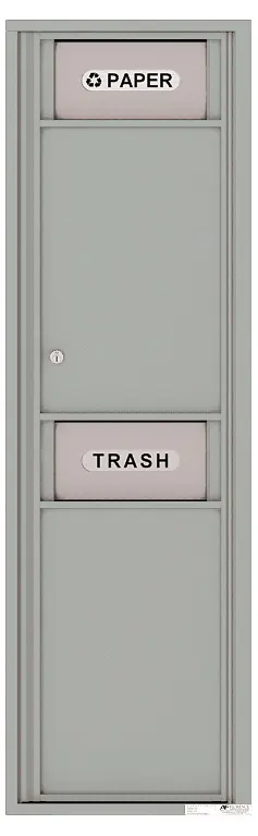 Florence 4C Mailbox Large Trash/Recycling Bin - 15 Doors High - USPS Access