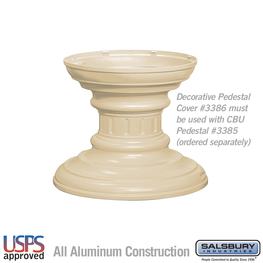Salsbury Regency Decorative Pedestal Cover - Short (Option for CBU Pedestal #3385)
