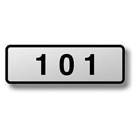 Custom Engraved Self Adhesive Placard - for 4B+ Horizontal Mailbox Door