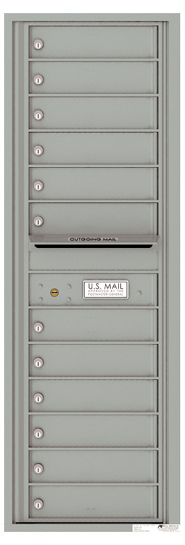 Florence 4C Horizontal Mailbox - 14 Doors High - 12 Doors - Private Access