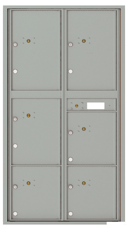 Florence 4C Horizontal Mailbox - Max Height - 6 Parcel Lockers - USPS Access