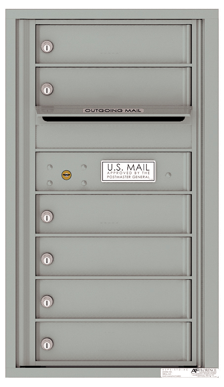 Florence 4C Horizontal Mailbox - 8 Doors High - 6 Doors - USPS Access