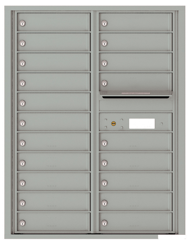 4C Horizontal Mailbox with 20 Tenant Doors and Outgoing Mail Slot
