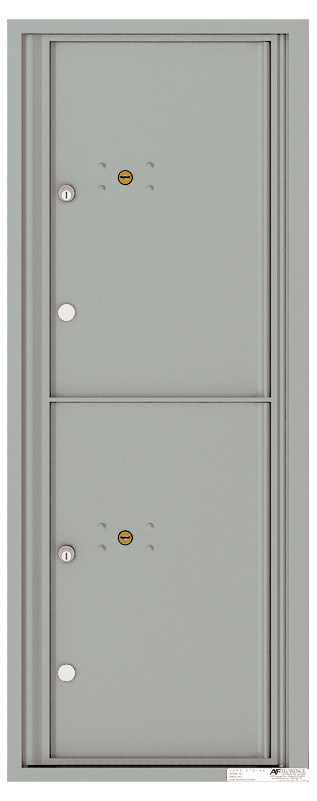 Fully Recessed 4C Horizontal Mailbox with 2 Large Parcel Lockers