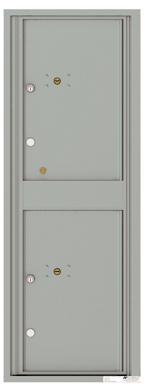 Fully Recessed 4C Horizontal Mailbox with 2 Medium Size Parcel Lockers