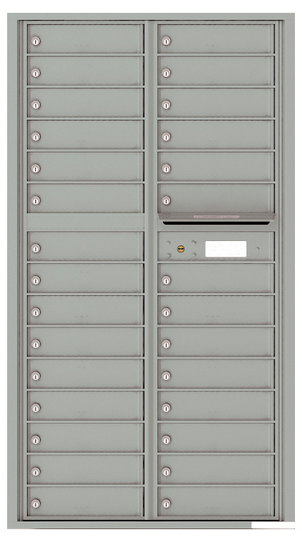Front Loading Mailboxes 29 Door 4C Recessed Private Mailbox - Max Height - 4C16D-29
