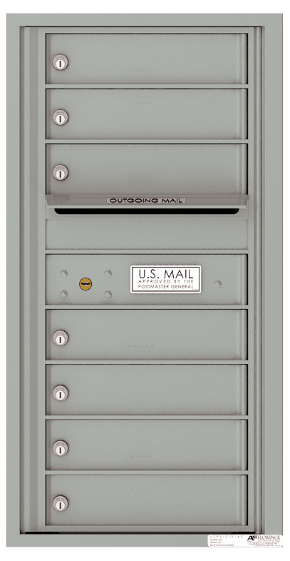 Florence 4C Horizontal Mailbox - 9 Doors High - 7 Doors - USPS Access