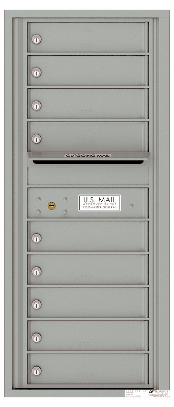 Florence 4C Horizontal Mailbox - 11 Doors High - 9 Doors - USPS Access