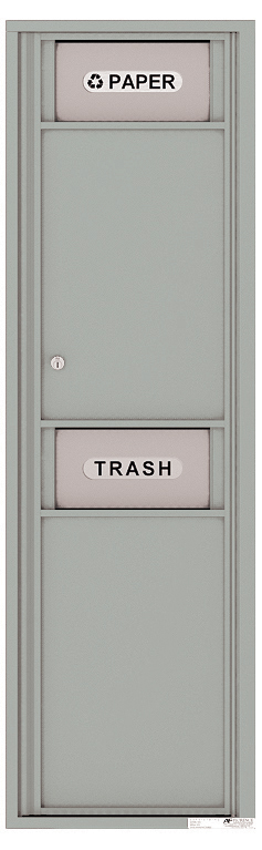 Florence 4C Mailbox Large Trash/Recycling Bin - 15 Doors High - USPS Access