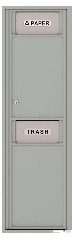 Florence 4C Mailbox with Trash Bin – Surface Mount - 4C16S-BIN-SM